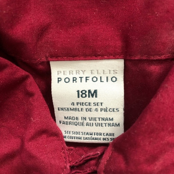 Perry Ellis 4 Piece Vest Suit Set 18 months - Picture 3 of 9